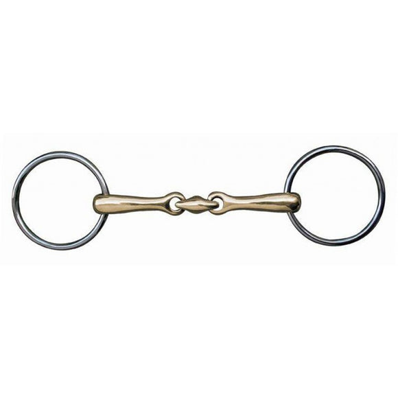 HKM Loose Ring Double Jointed Snaffle