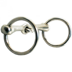 Single Jointed Loose Ring Snaffle Bit