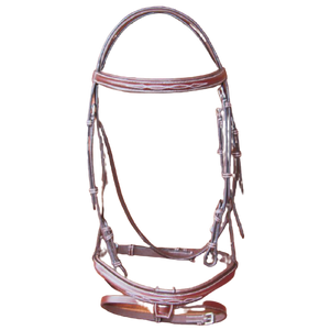 Sage Family Fancy Stitched Bridle with Removable Flash - Black