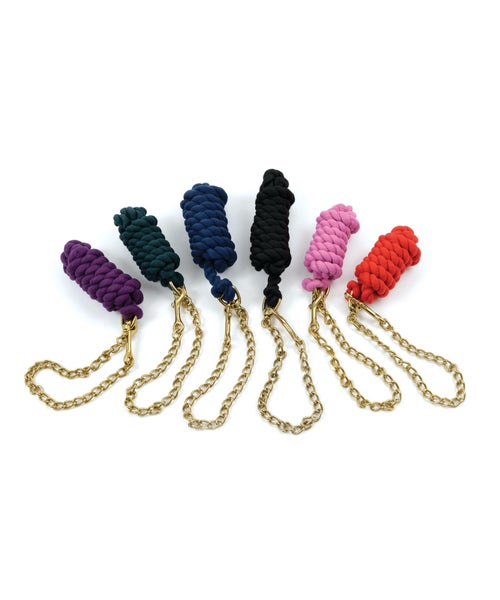Shires Cotton Lead Rope with Chain